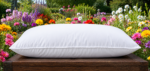 Medium wool pillow with balanced mid-loft support