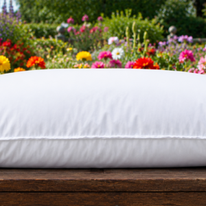 Soft wool pillow with plush low-loft comfort